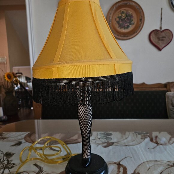 Holidays Christmas Story's Famous Leg Lamp with Fringed Shade - Picture 6 of 7